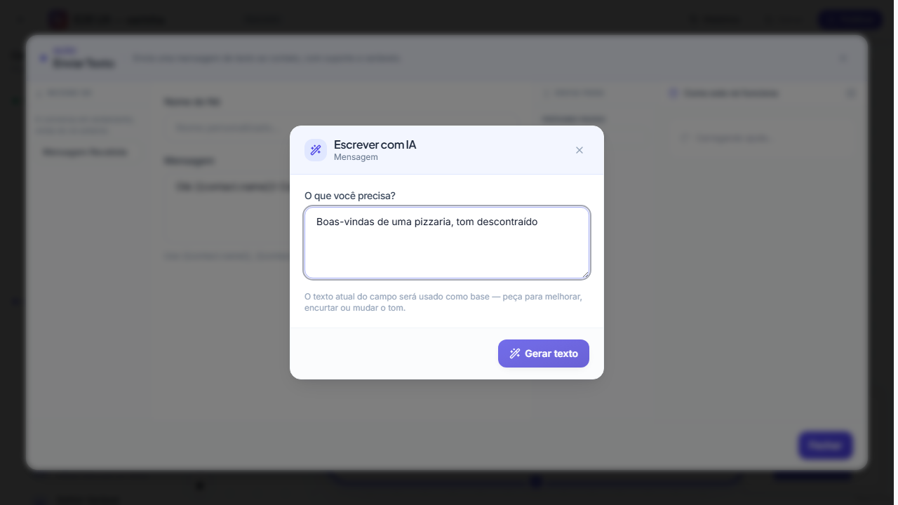 Varinha mágica do editor: a IA ajuda a escrever e revisar as instruções do assistente